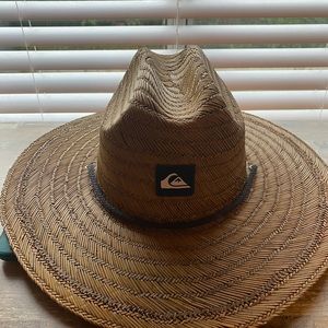Quicksilver wide brim straw hat